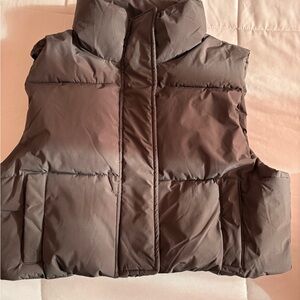 Garage Brown Puffer Vest